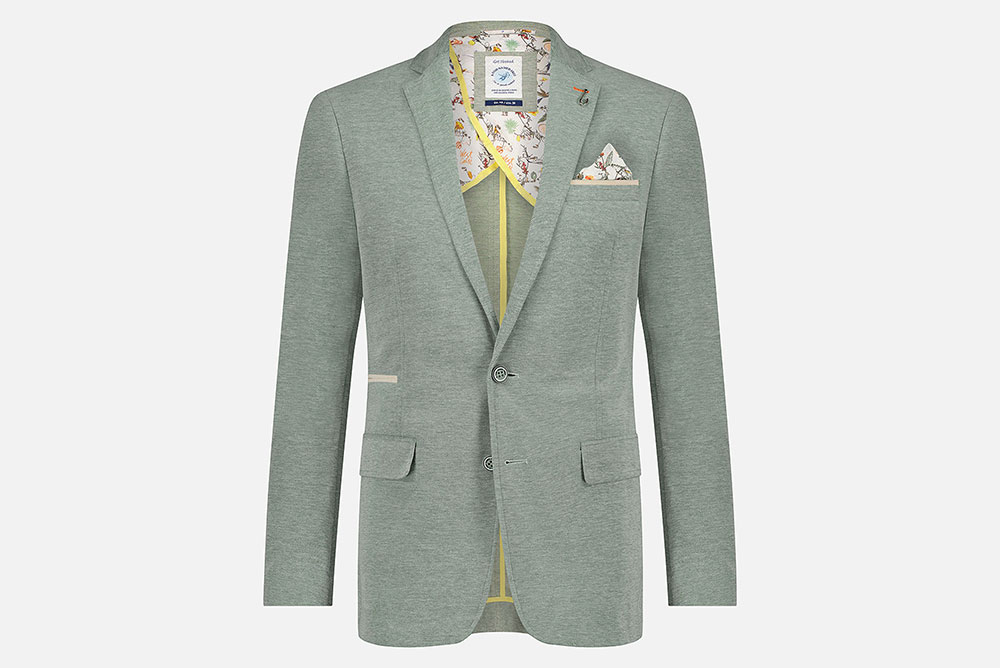A Fish Named Fred blazer sage green pique Vestes sur labotte