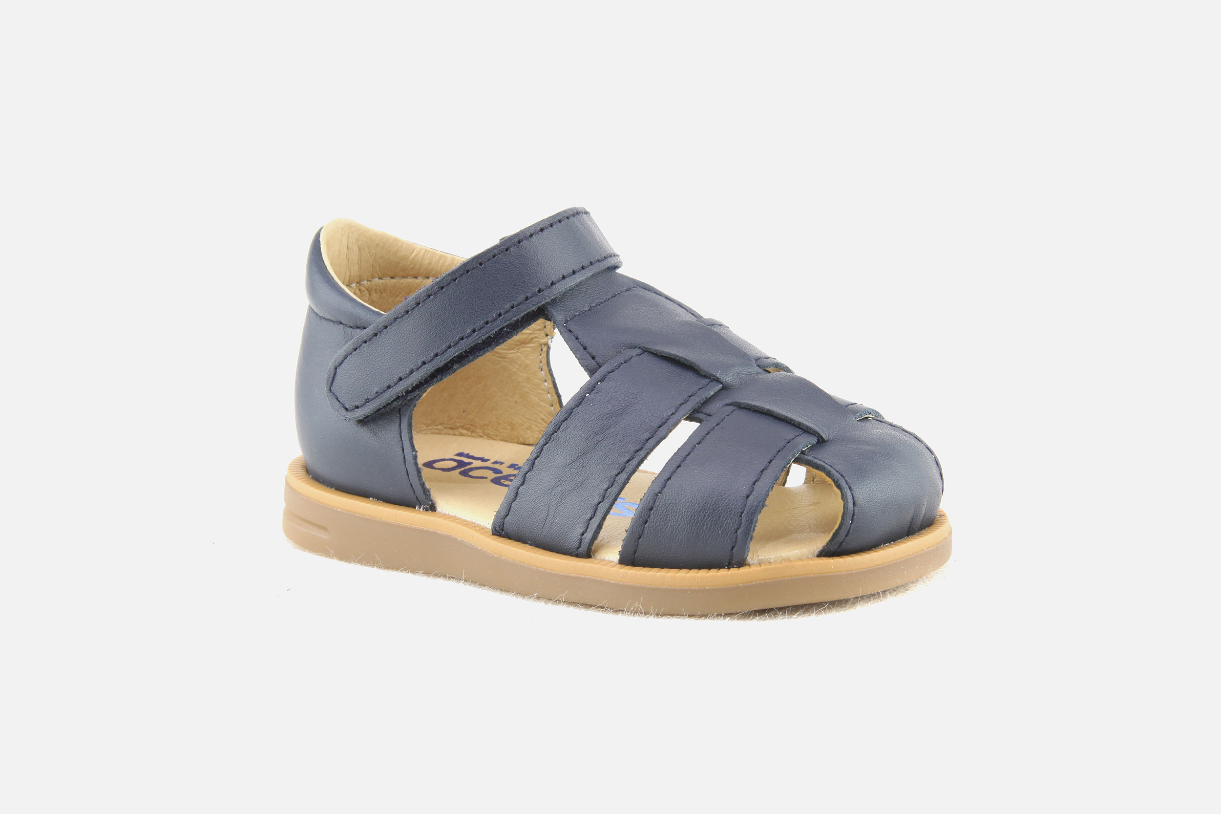 Acebos ARISTOTE BLEU Sandales Nu pieds sur labotte