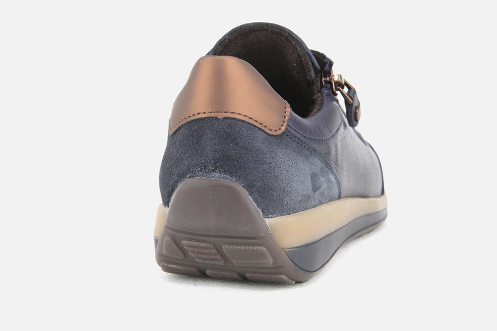 Ara - OSAKA ZIP LACE BLEU Sneakers on labotte