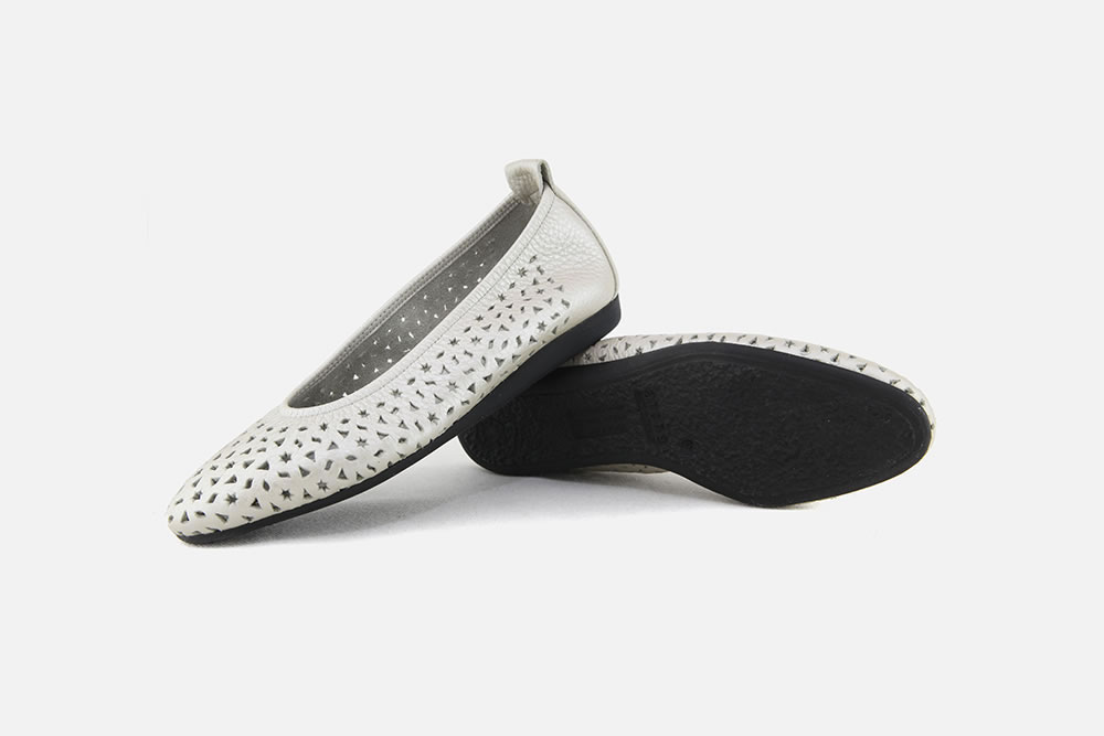 Arche lilly nacre brume Ballerines sur labotte