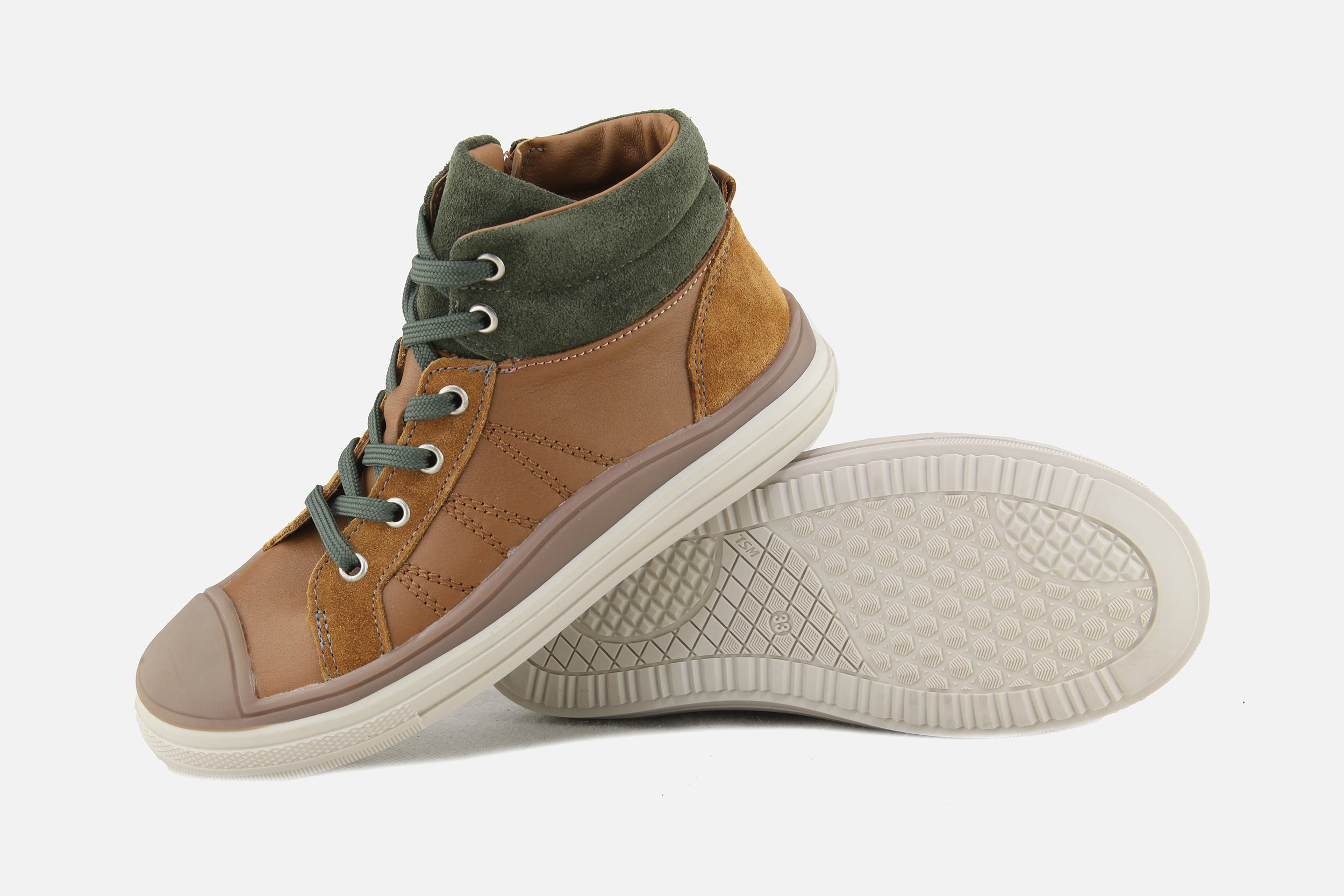 Bellamy VINCENT CAMEL KAKI High shoes on labotte
