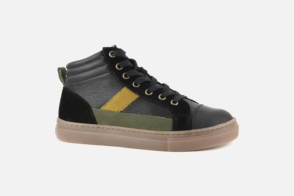 Bellamy VITTO NOIR KAKI High shoes on labotte