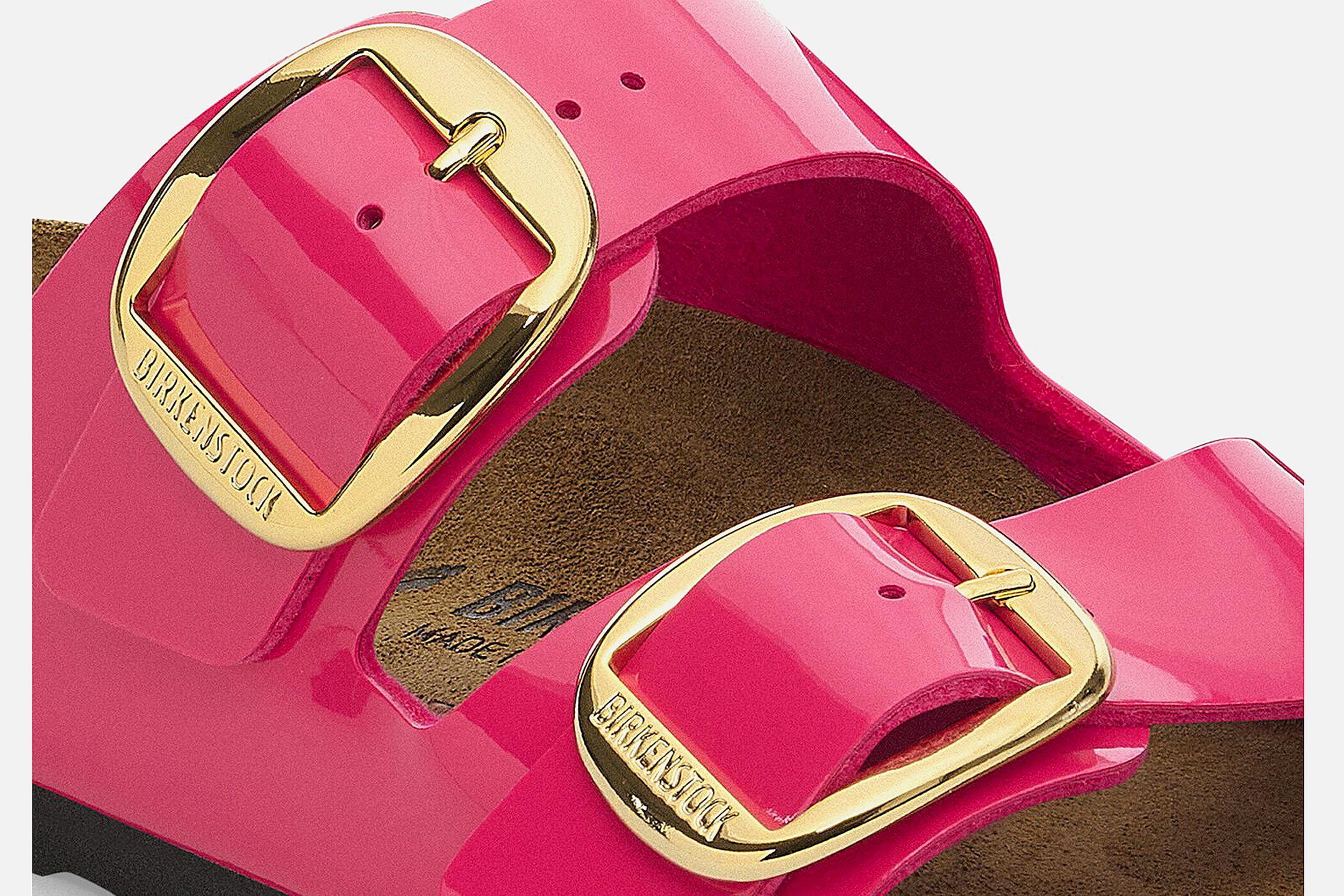 Birkenstock ARIZONA BB PATENT FUCHSIA Sandals on labotte