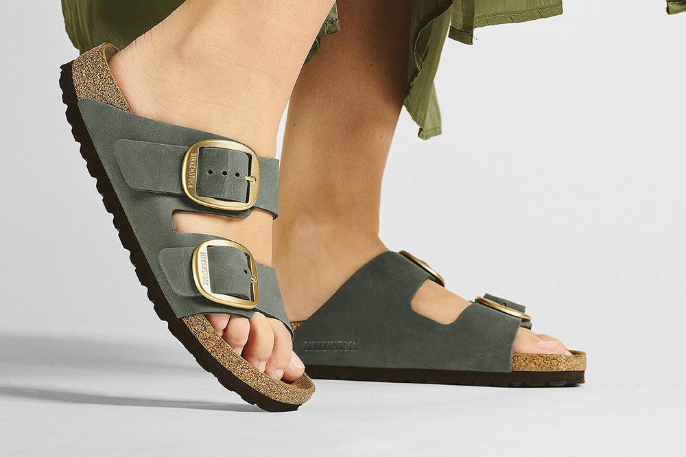 Birkenstock ARIZONA BIG BUCKLE THYME Sandals on labotte