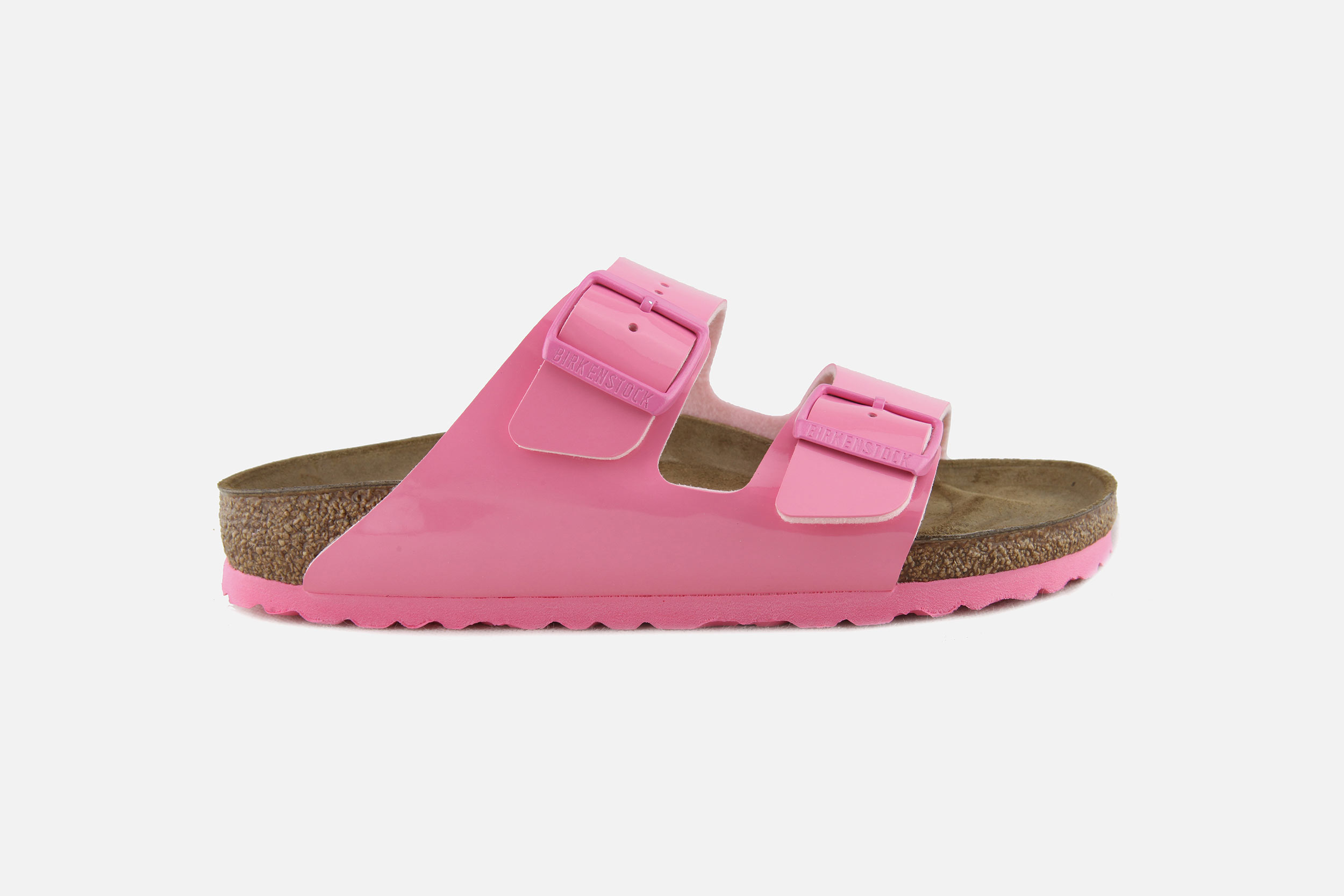 Birkenstock ARIZONA CANDY PINK PATENT Sandals on labotte
