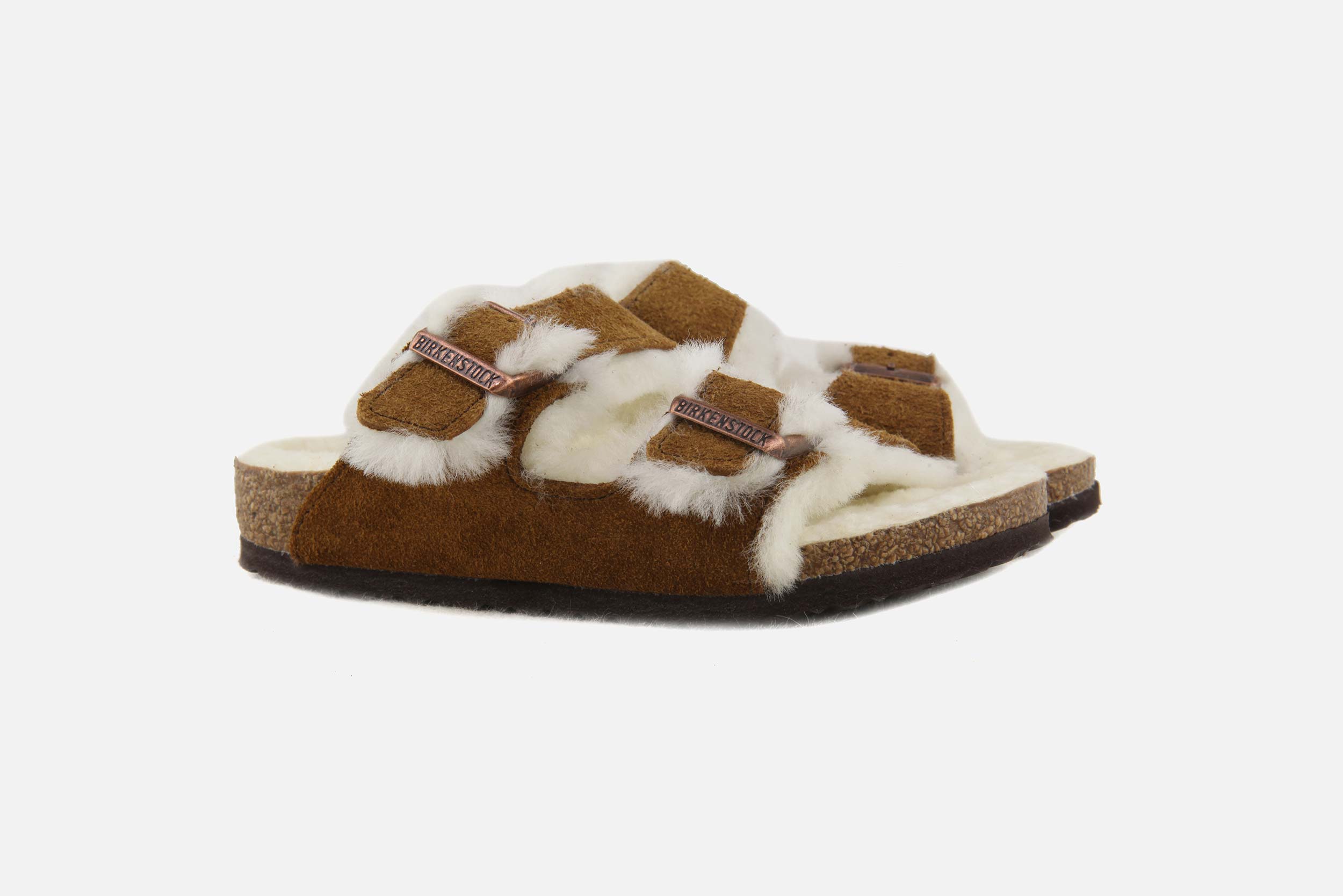 Birkenstock ARIZONA FUR KIDS MINK Sandals on labotte