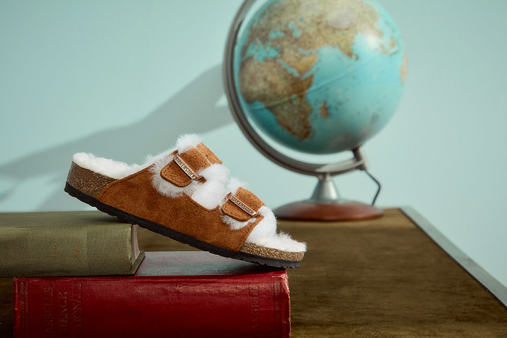 Birkenstock ARIZONA FUR KIDS MINK Sandals on labotte