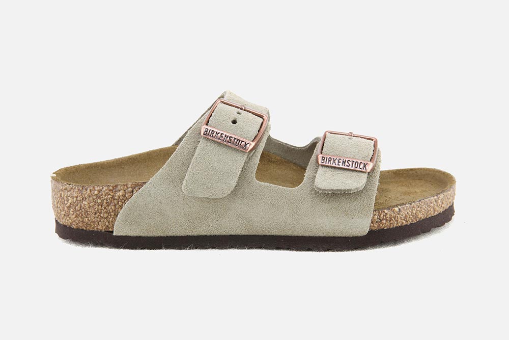 Birkenstock ARIZONA KIDS DAIM TAUPE Sandals on labotte