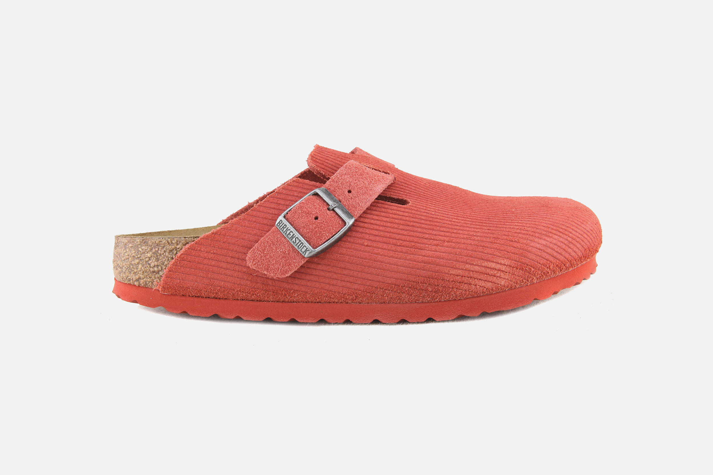 Birkenstock BOSTON CORDUROY SIENNA RED Clogs on labotte