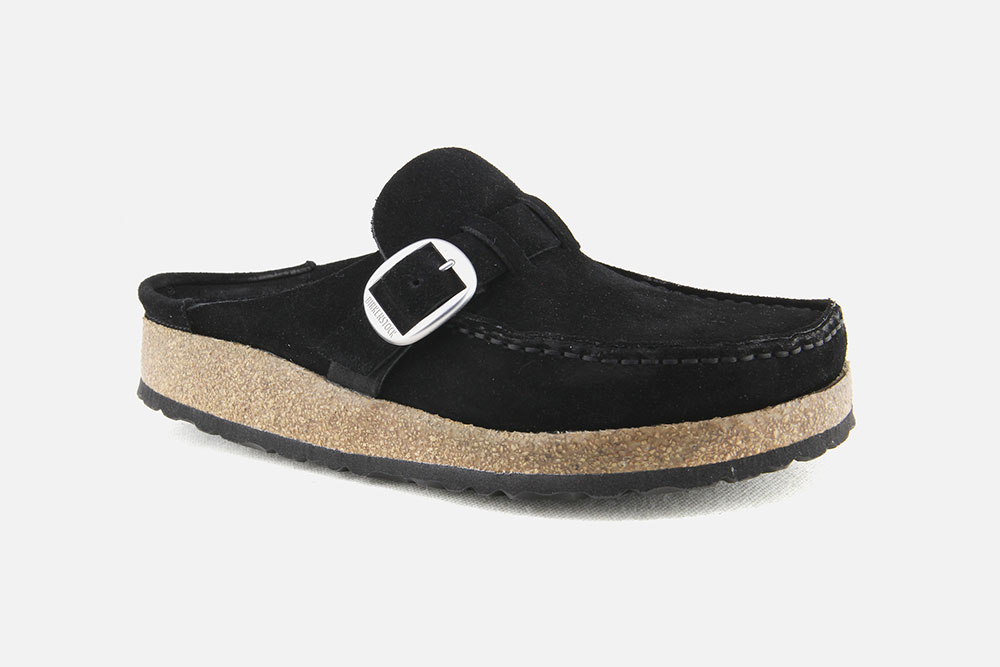 Birkenstock BUCKLEY DAIM NOIR Clogs on labotte