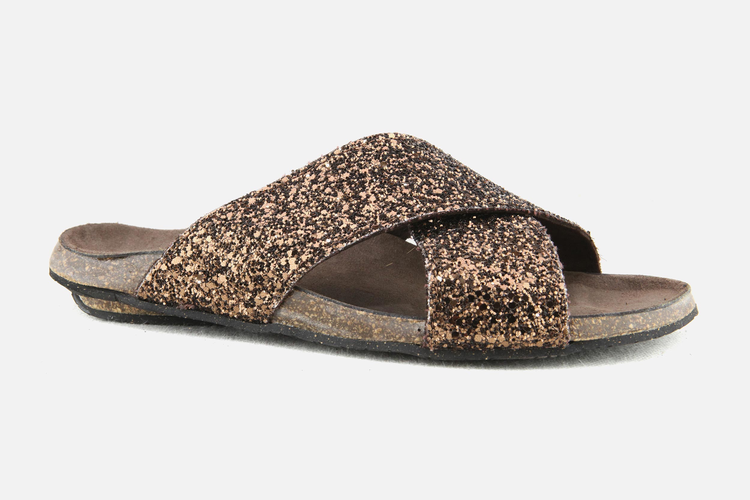 Bosabo - BOSABO FLAT CROSS BRONZE SHINY Sandals on labotte Bosabo - BOSABO FLAT CROSS BRONZE SHINY Sandals on labotte