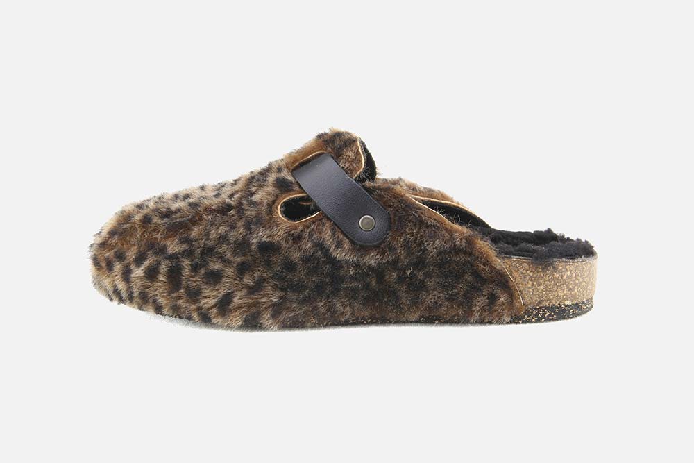 Bosabo BOSABO LEOPARD FUR Clogs on labotte