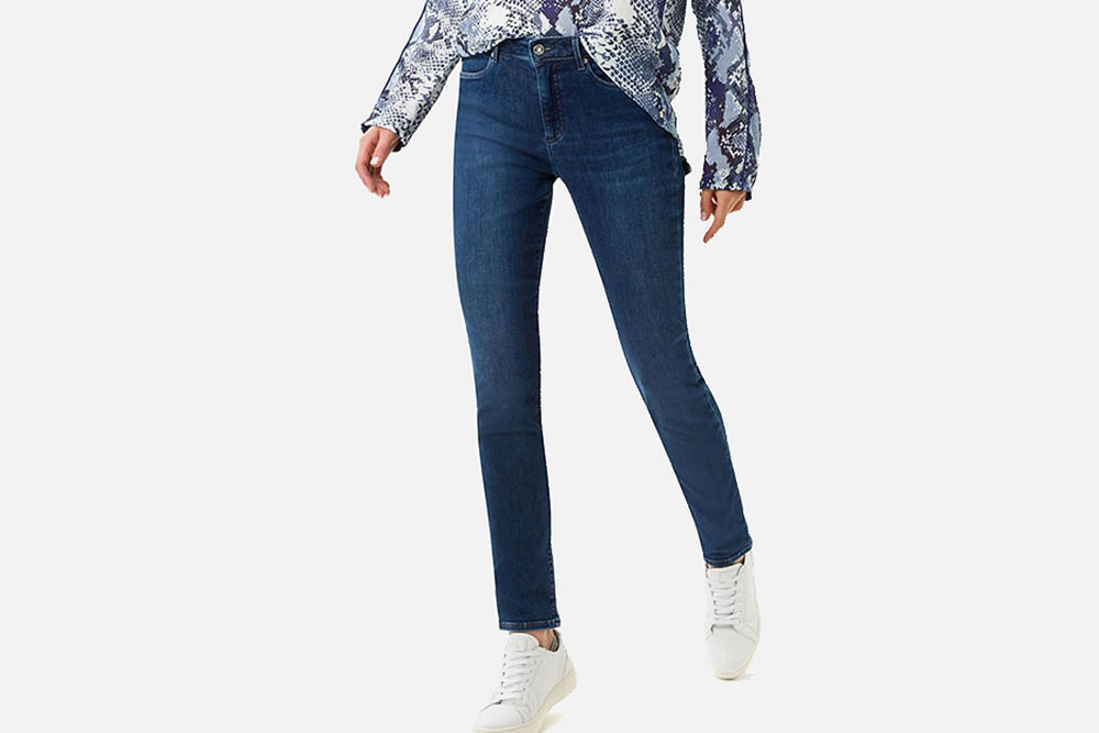 Brax Shakira Jean Blue Trousers On La Botte Chantilly