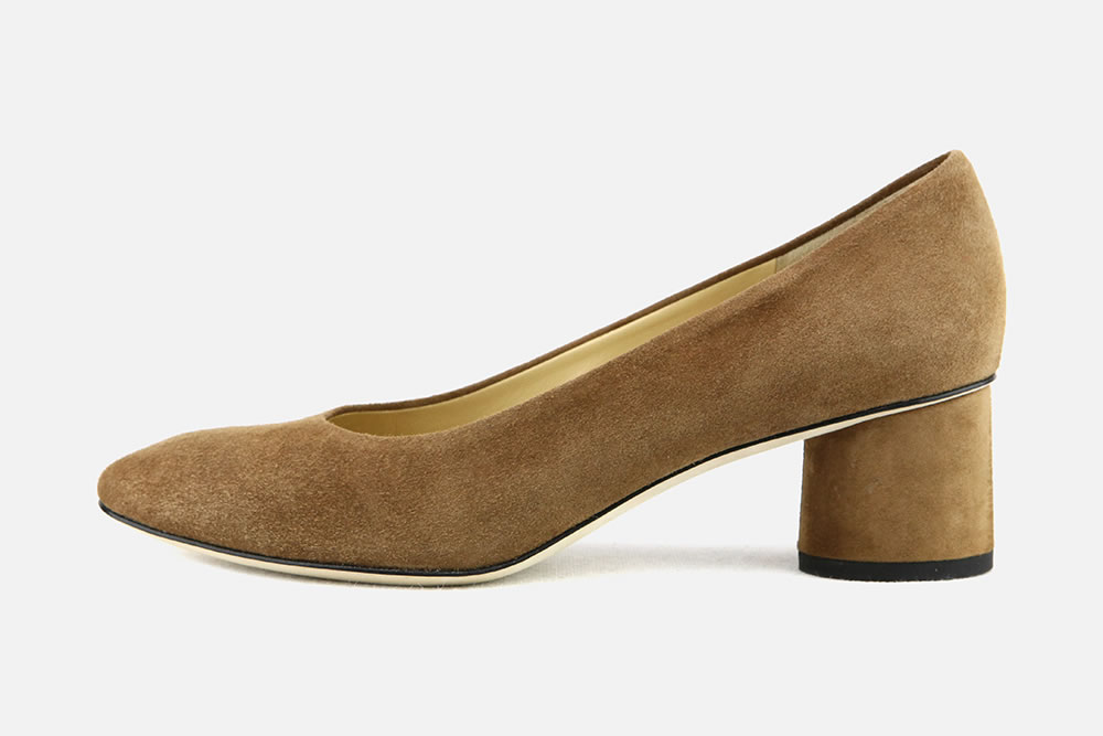 escarpins nubuck camel