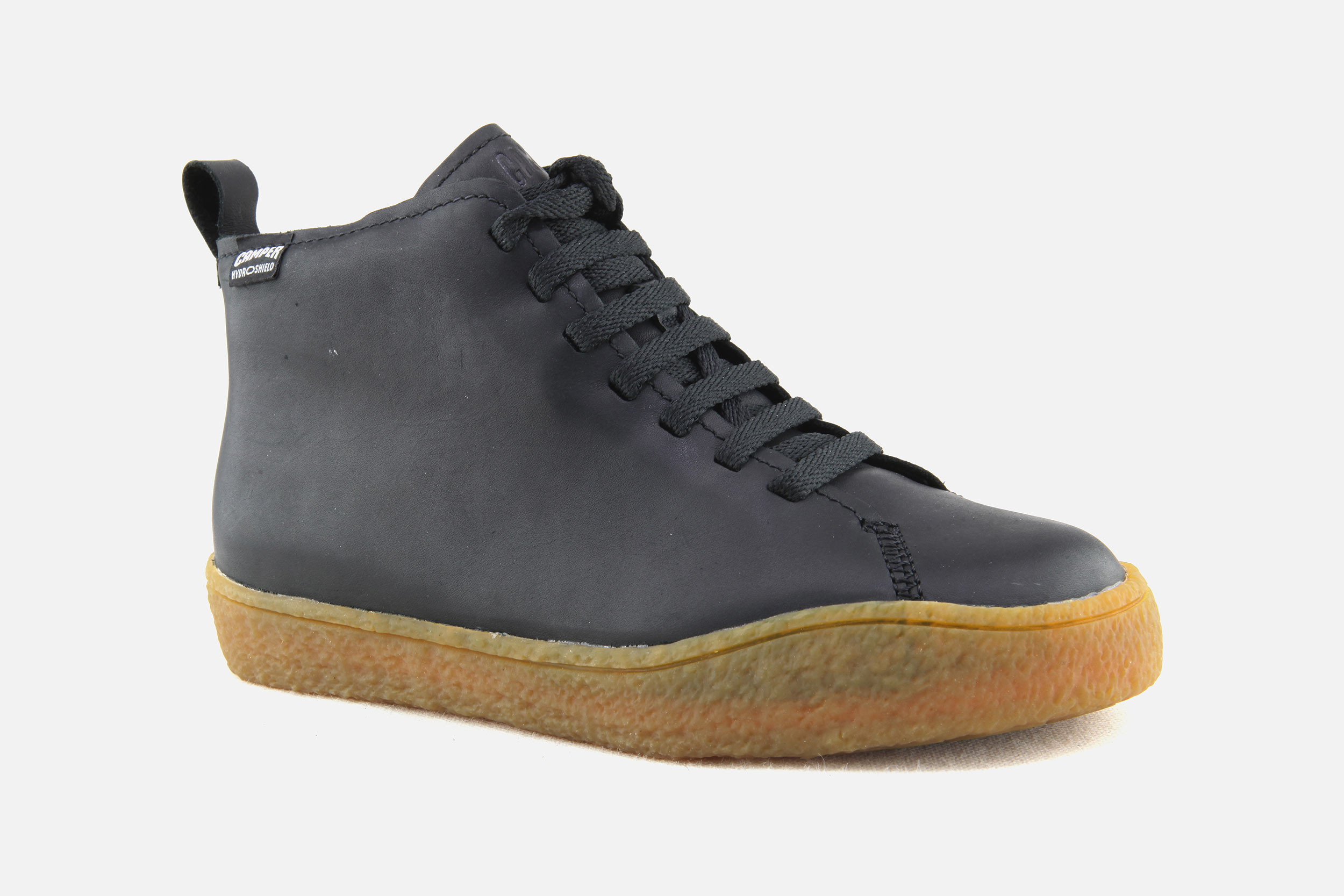 Camper PEU TERRENO MID BLACK Lace up boots on labotte