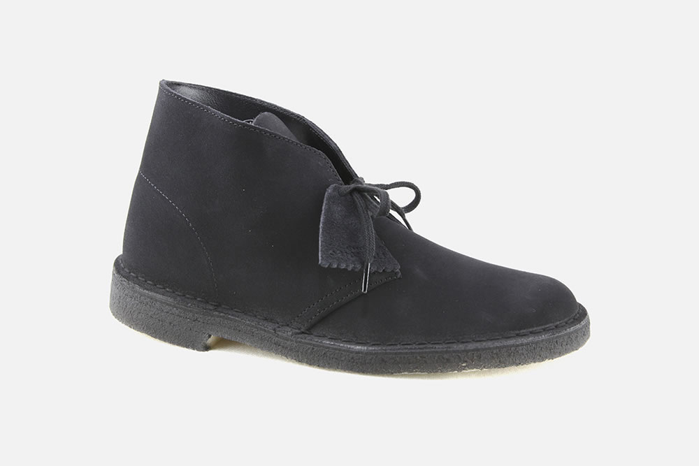 Clarks - DESERT BOOT BLACK SUEDE Lace 