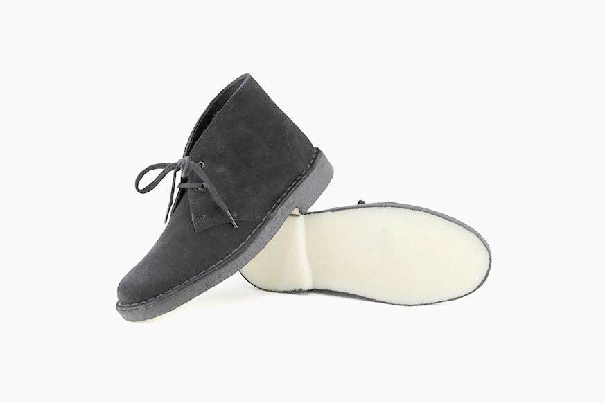 clarks desert boots black suede