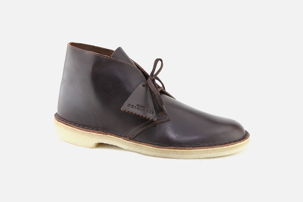 Clarks Desert Boot 26148539 Mens Brown Leather Mid Top Lace Up Desert Boots 7 