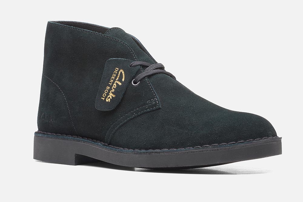 Clarks desert boot black sales