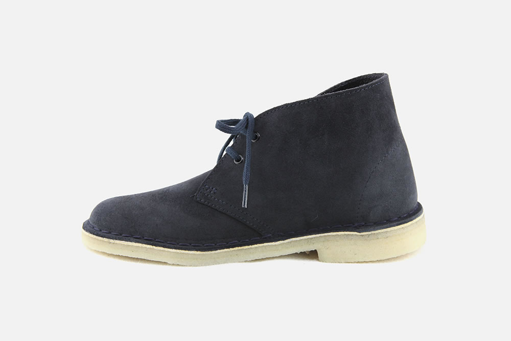 clarks desert boot ink suede