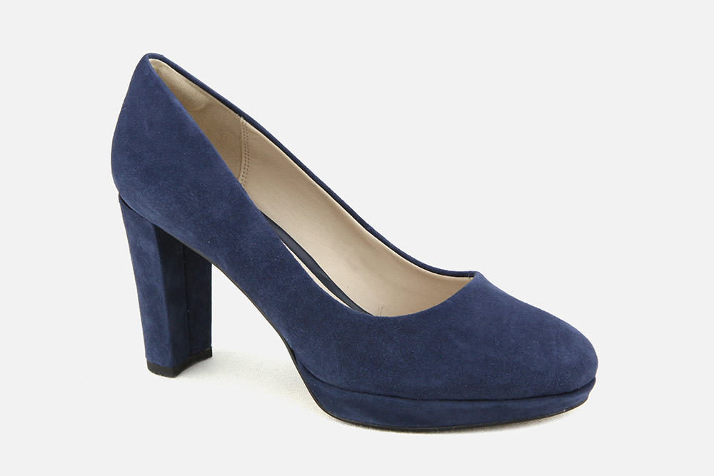 clarks blue pumps