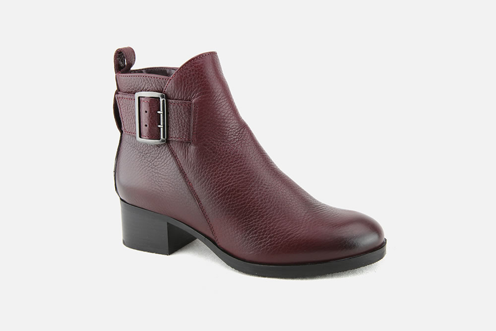 Clarks - MILA CHARM BURGUNDY Ankle 