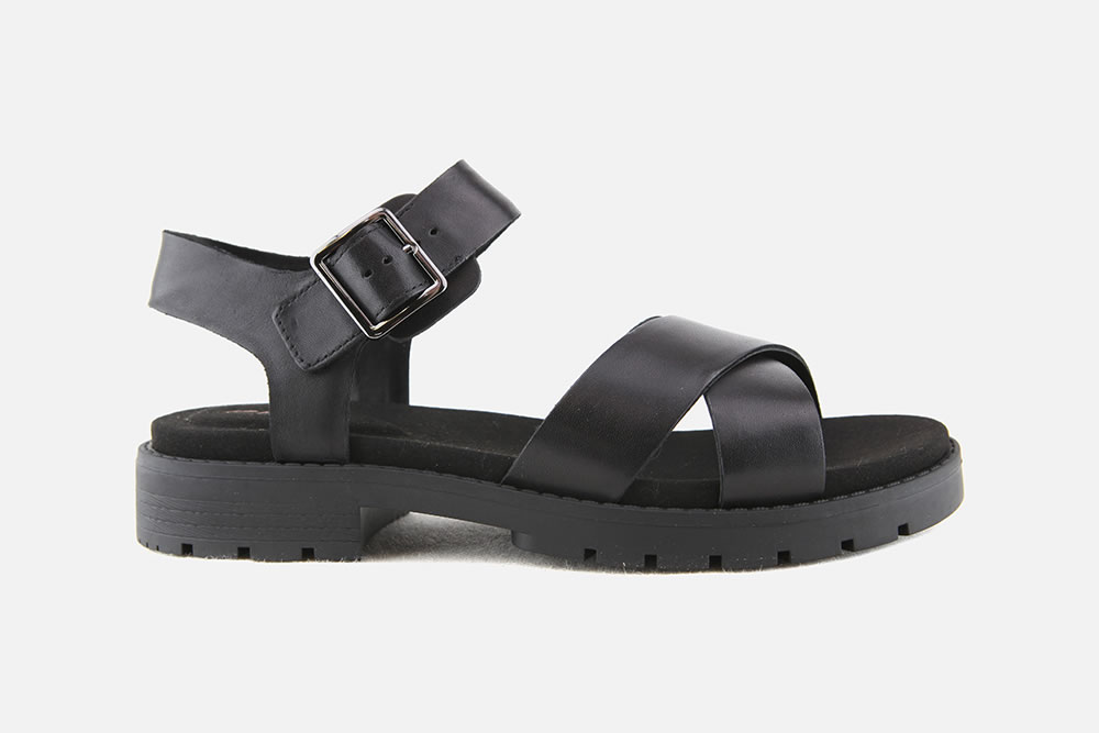 Clarks - ORINOCO STRAP BLACK Sandals on 