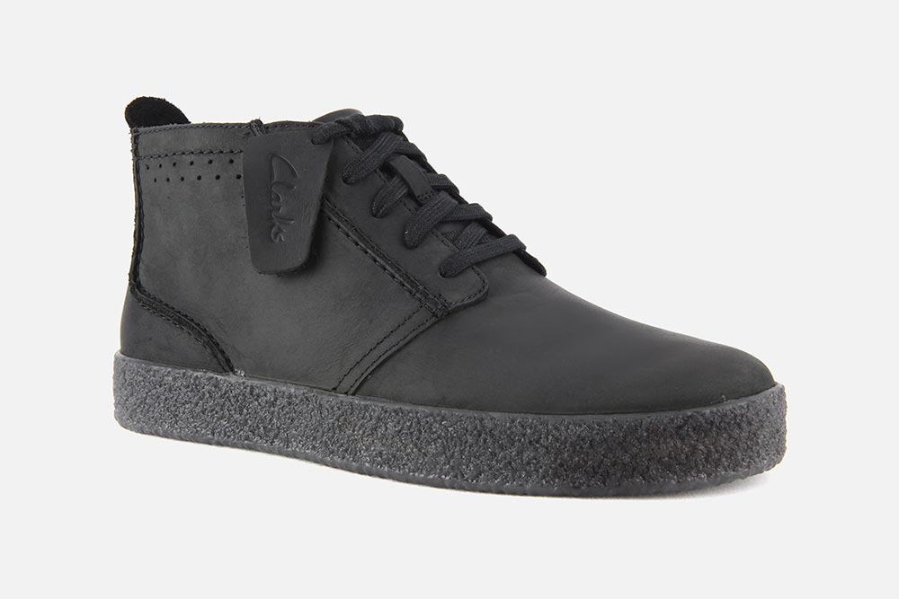 Clarks STREETHILL MID BLACK Lace up boots on labotte