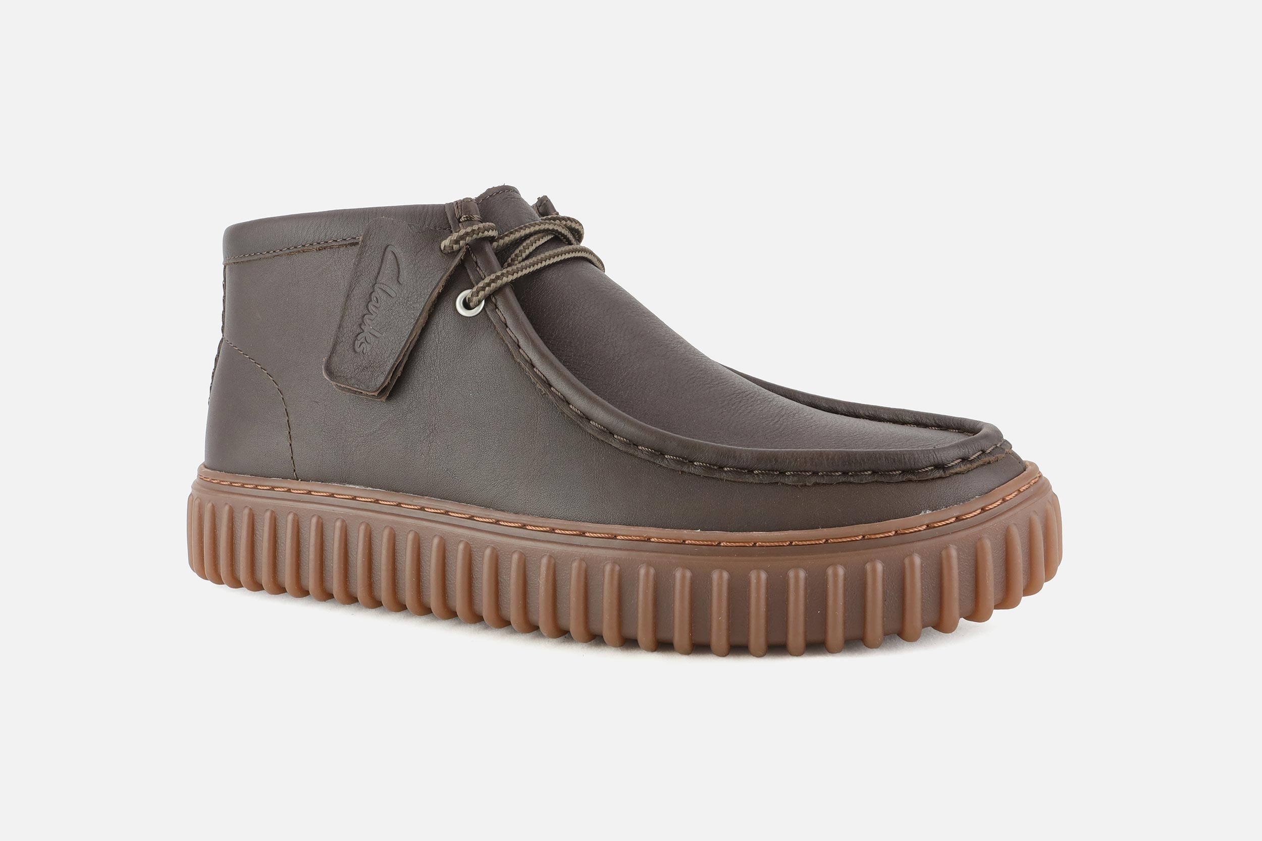 Clarks - TORHILL HI DARK BROWN Lace-up boots on labotte