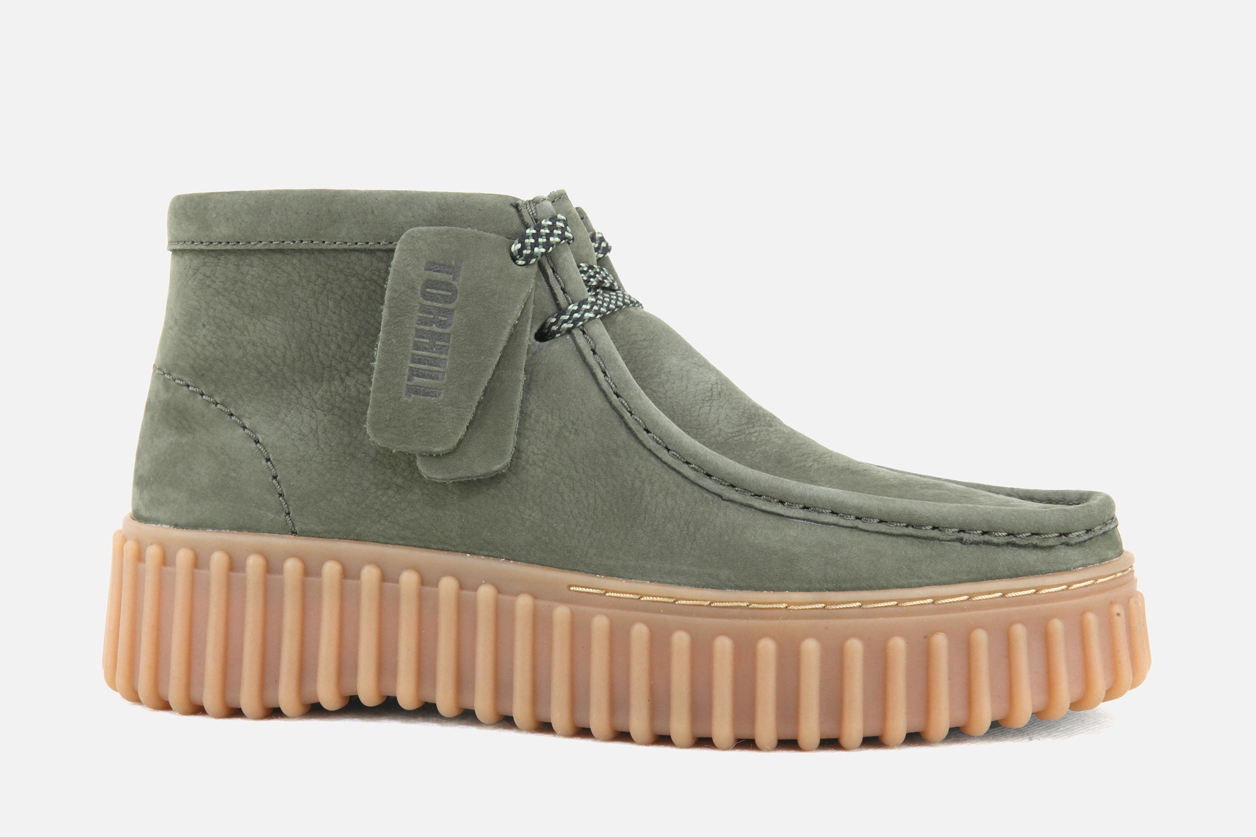 Clarks TORHILL MOSS DARK GREEN Lace up boots on labotte