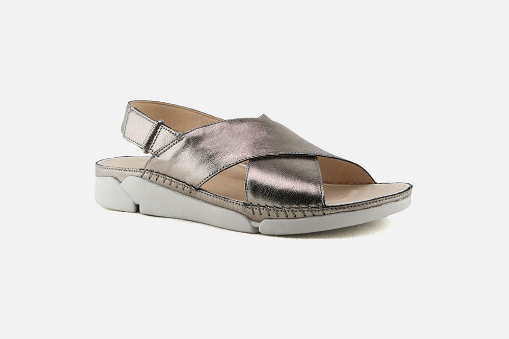 clarks shoes silver sandals