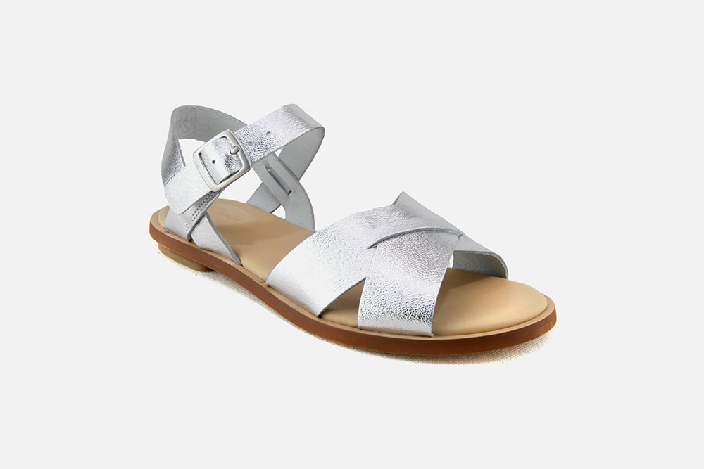 clarks silver sandals