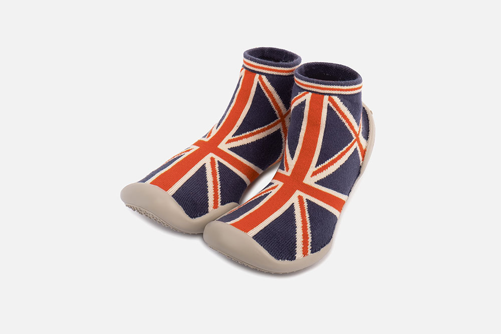 Collégien UNION JACK ICONIC - Chaussons-chaussettes sur labotte