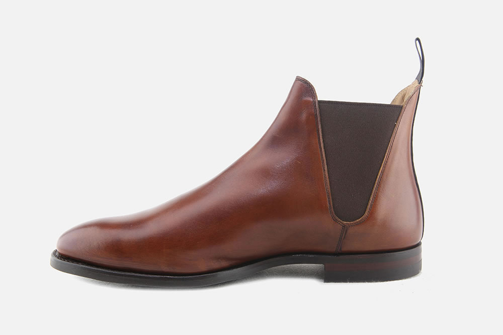 Crockett Jones CHELSEA 8 CHESTNUT Ankle boots on labotte