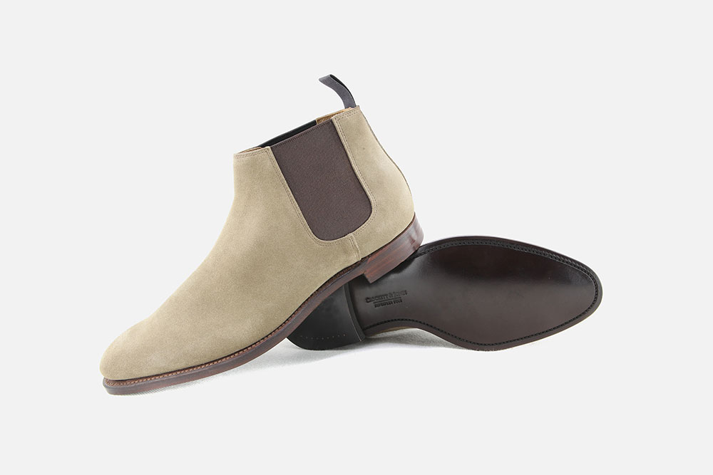 Crockett Jones EPSOM KHAKI SUEDE Ankle boots on labotte