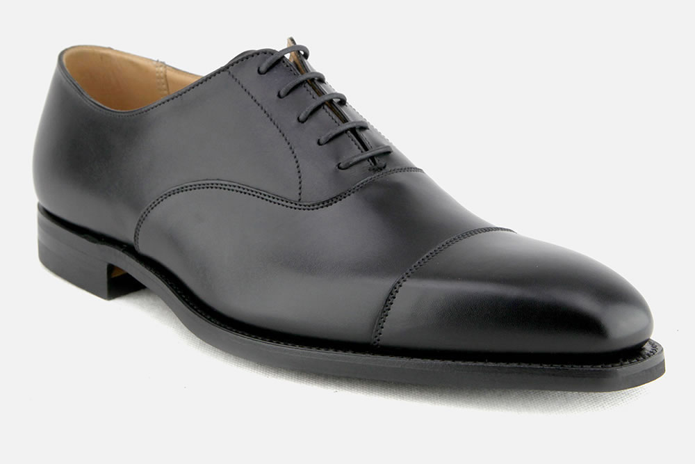 Crockett & Jones - HALLAM BLACK CITY SOLE Oxfords on labotte