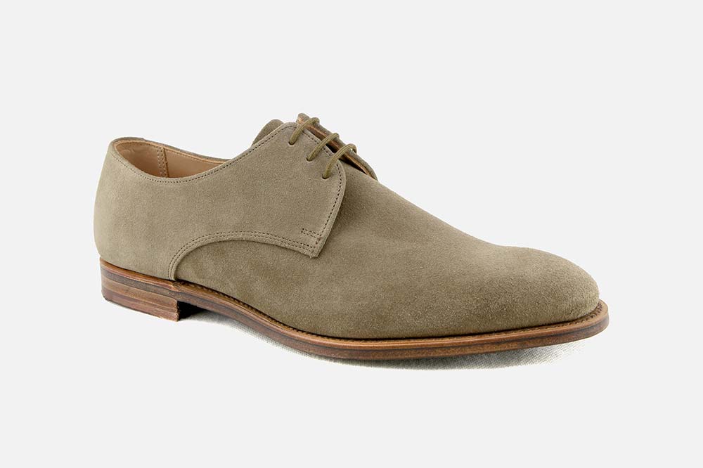 Crockett Jones WATERFORD KHAKI SUEDE Derbies on labotte