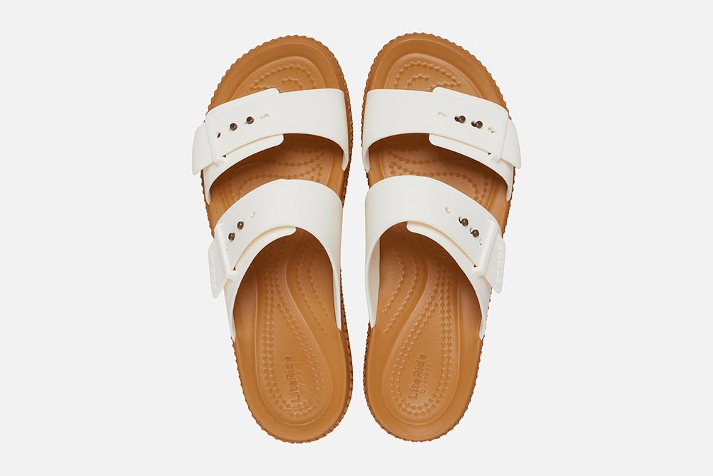 【Crocs】◆大人気◆Brooklyn Woven Buckle Sandals◆Chalk◆ Crocs Womens Brooklyn Woven Buckle - Chalk