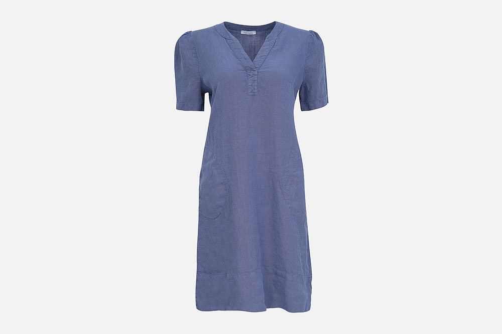 Robe online lin bleu