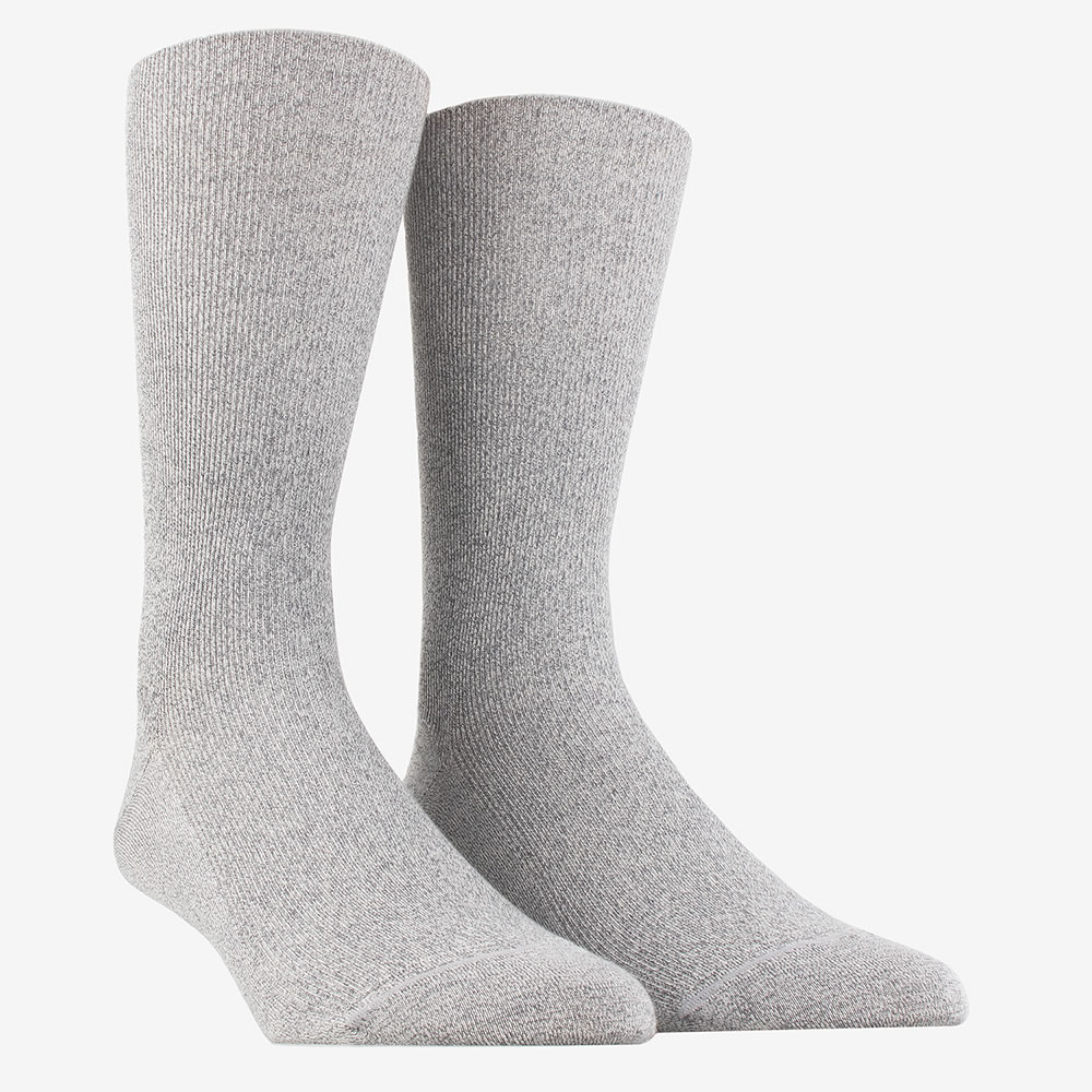 Chaussettes Homme côtelées en pur fil d'Ecosse - Noir | Doré Doré