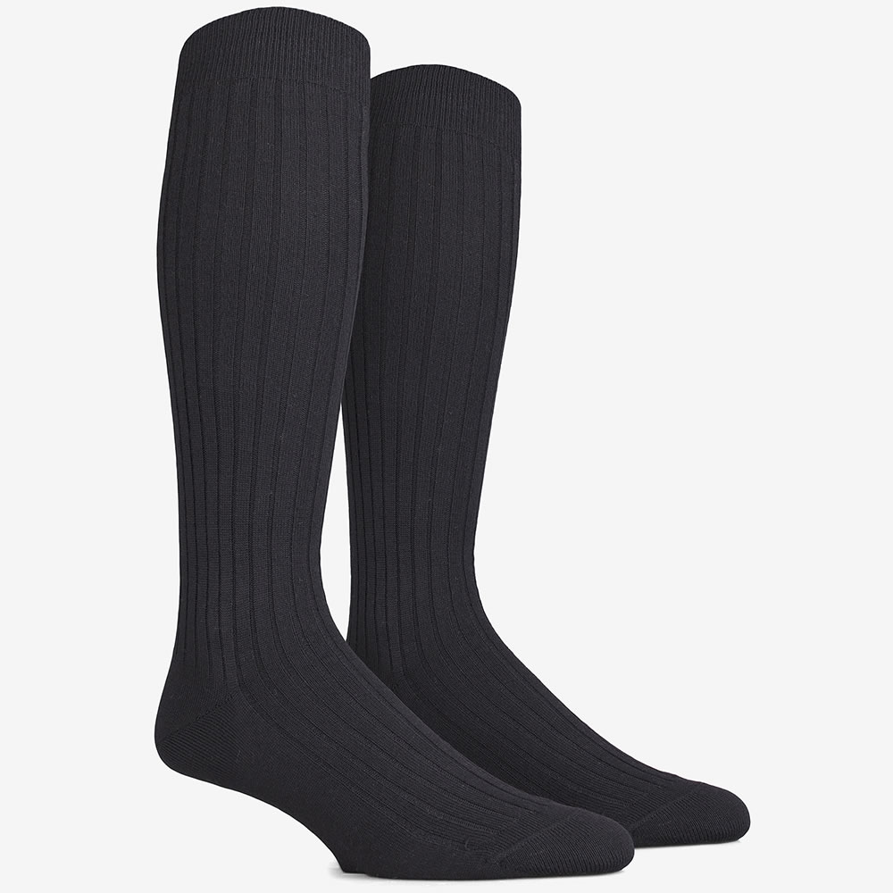 Chaussettes noires Dore Dore en laine mérinos et coton égyptien