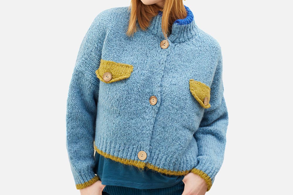 Dr Bloom CARDIGAN DING DING SKY BLUE Cardigans on labotte