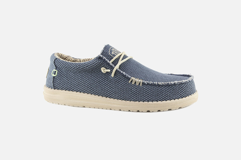 Hey Dude WALLY BRAIDED BLUE NIGHT Canvas shoes on labotte