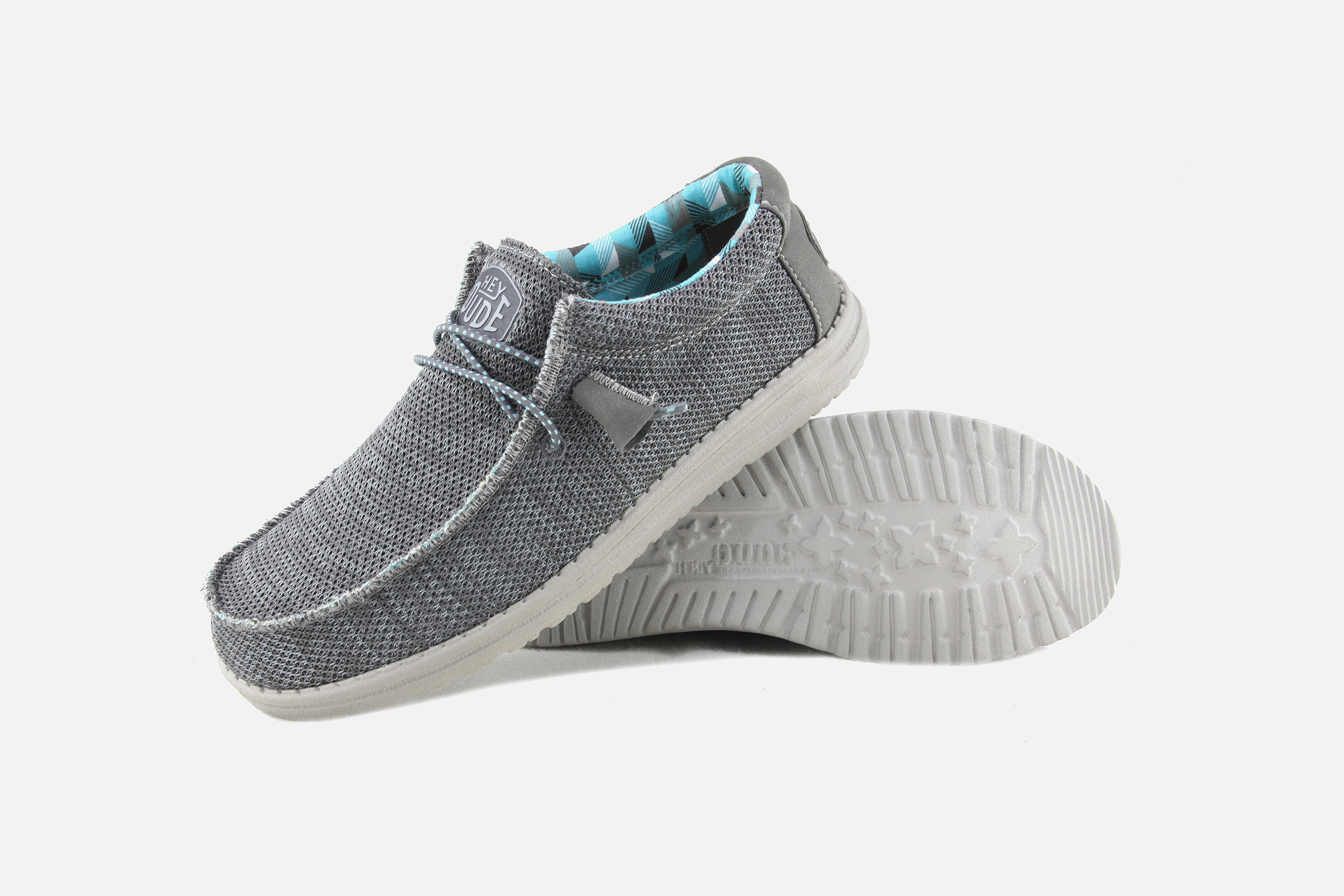 Hey Dude WALLY SOX CHARCOAL Canvas shoes on labotte