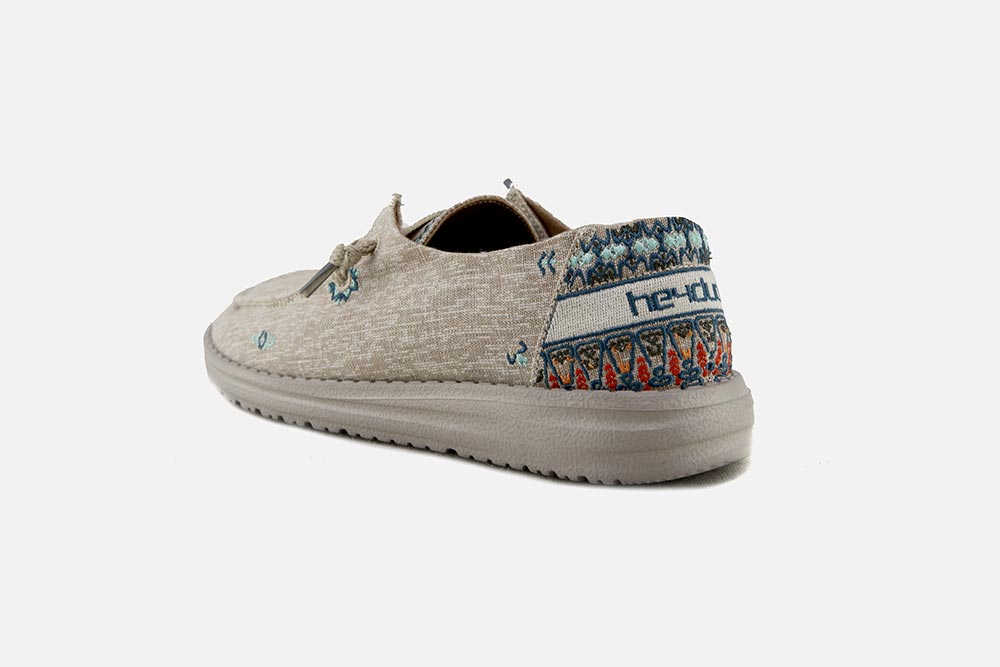 Hey Dude - WENDY FLORA SUNFLOWER BEIGE Canvas shoes on labotte