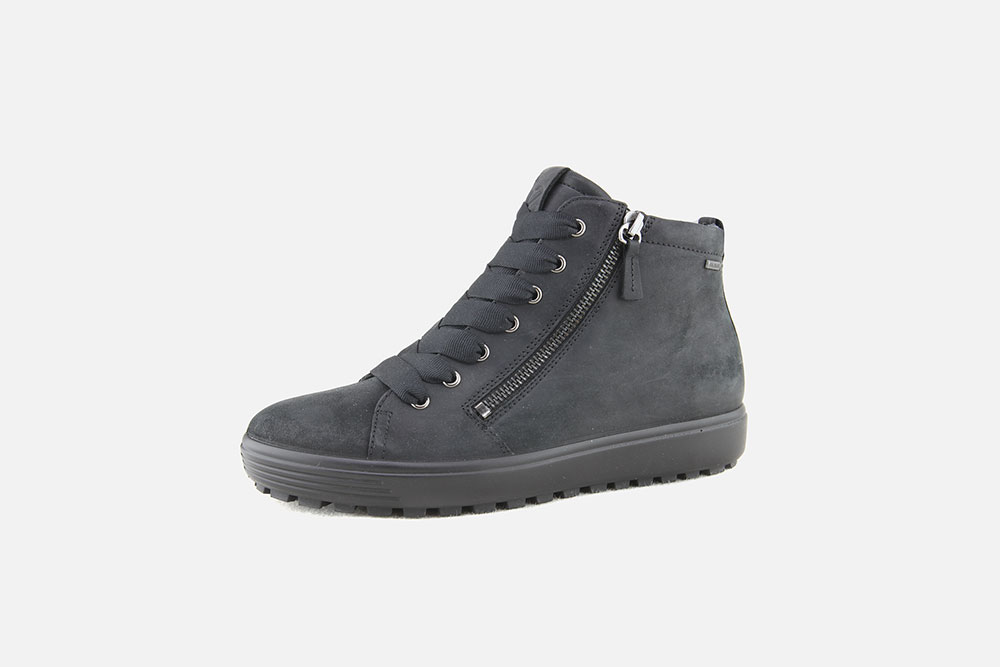 Ecco SOFT 7 TRED HI BLACK GTX Lace up boots on labotte