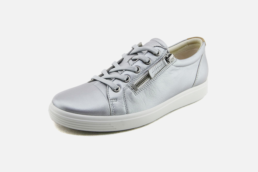 ecco silver sneakers