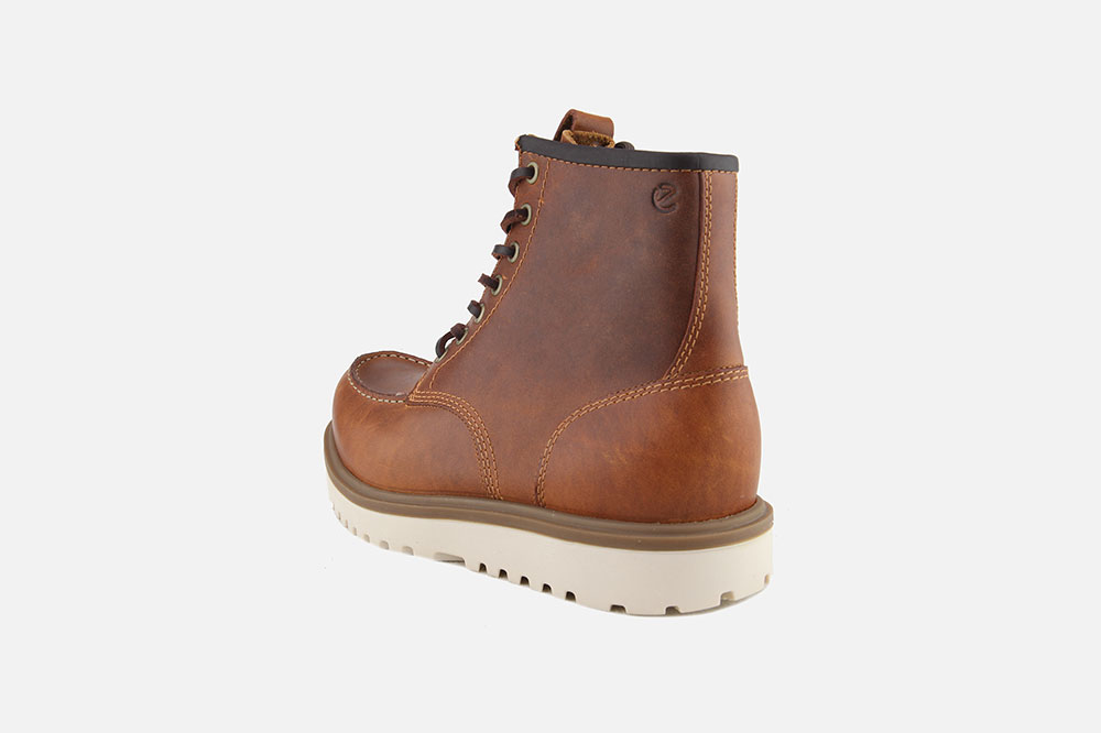 Ecco STAKER HI LACE COGNAC MAN Lace up boots on labotte