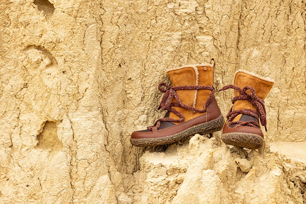 El Naturalista NIDO FUR BROWN WOOD Ankle boots on labotte
