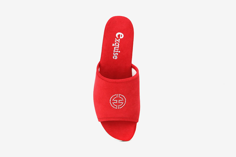 Exquise doucy rouge Chaussons bas sur labotte